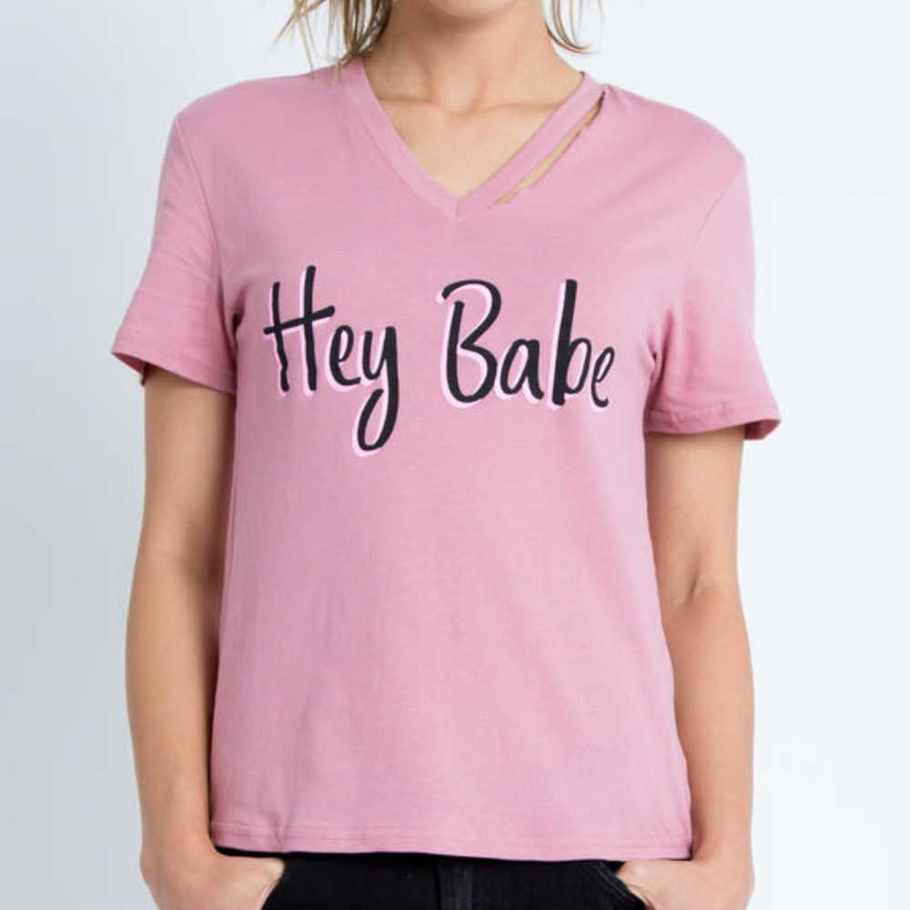 Adam Levine Hey Babe Detached Collar T-Shirt XL